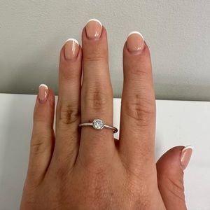 Pandora Two Tone Ring with 14gold Trim